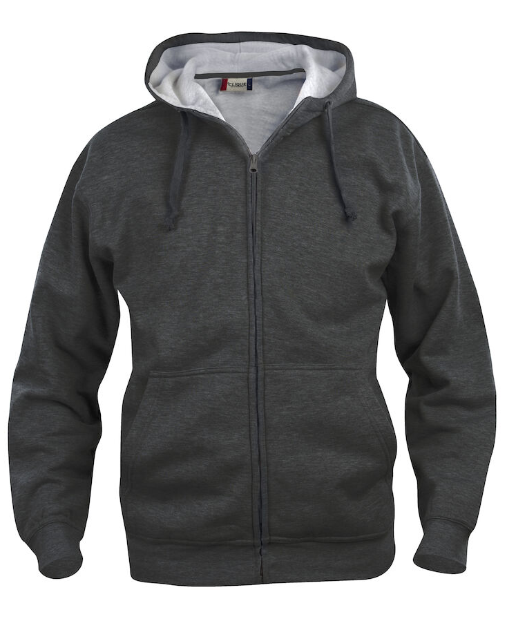 BASIC HOODY FZ HERR ANTRACITME LERAD M