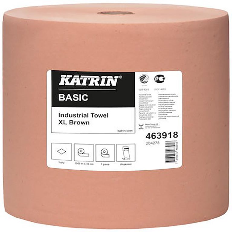 TORKPAPPER KATRIN BASIC XL 32CM 1000M/RLE ROSA