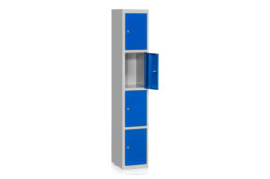 KLÄDSKÅP BASSEKTION 4-DÖRRAR - BLÅ
