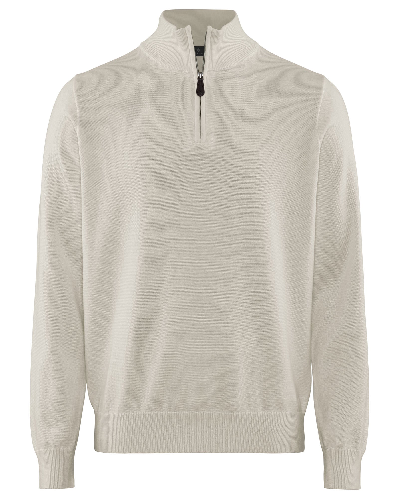 BROCKTON COTTON HALFZIP OFFWHI TE XL