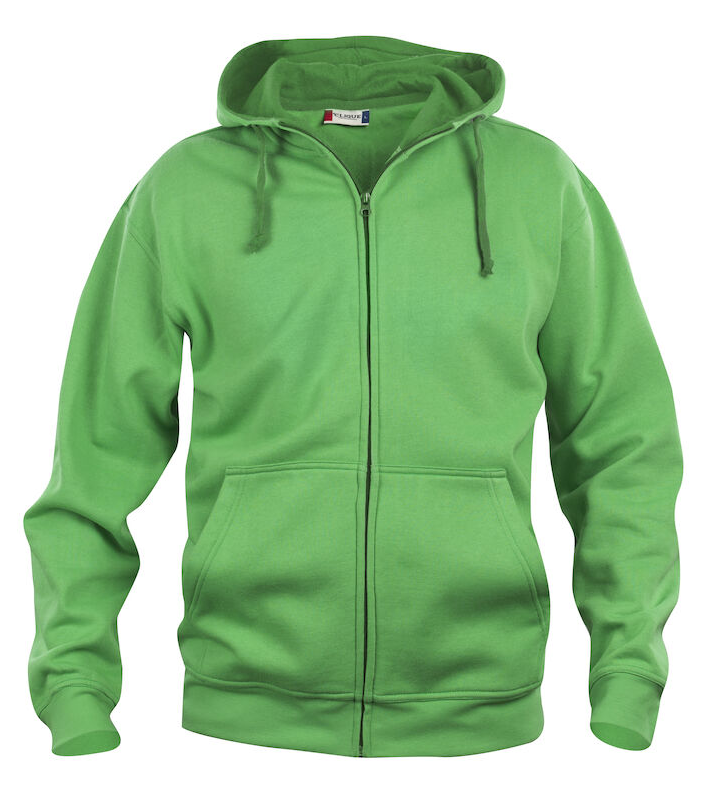 BASIC HOODY FZ HERR APPLE GRÖN L