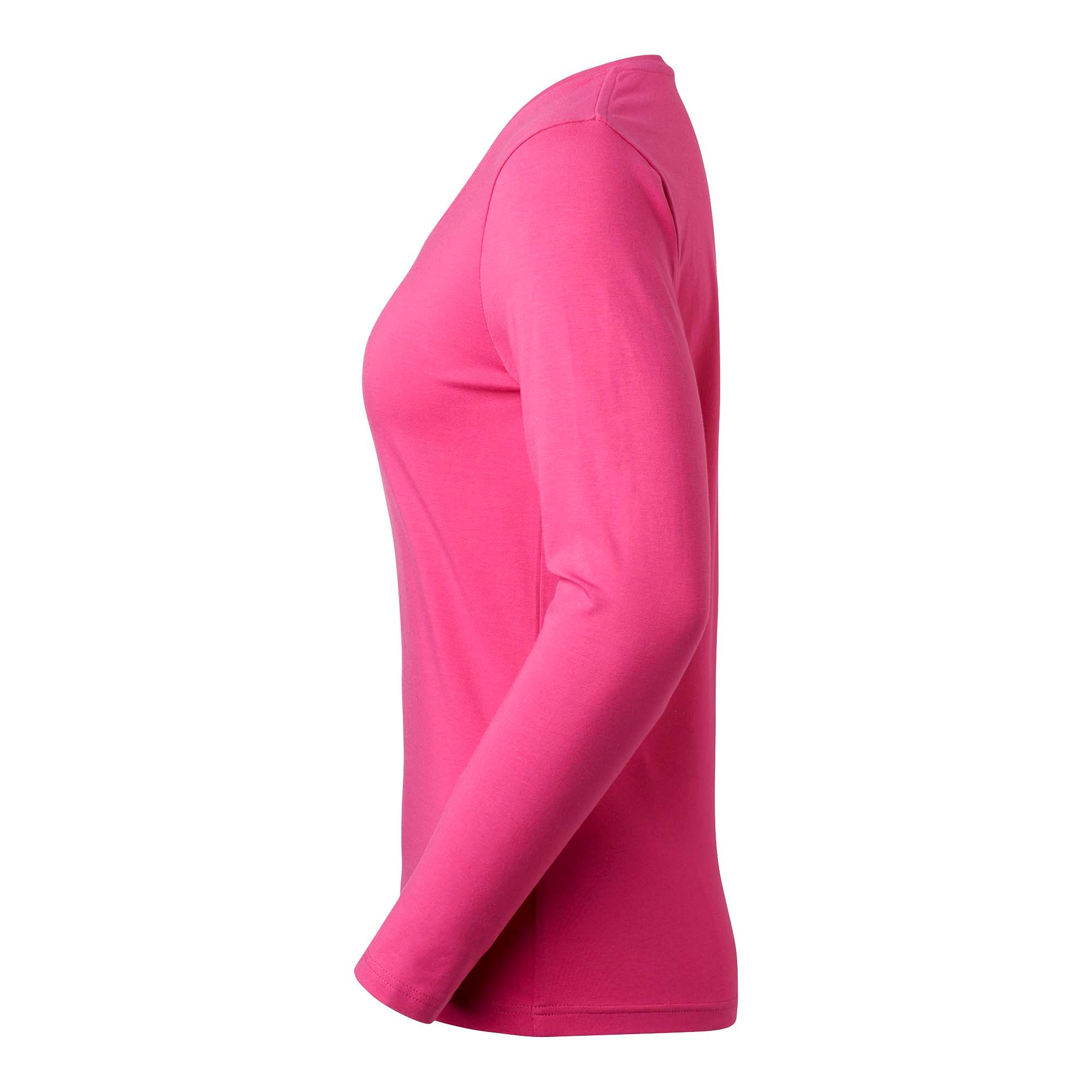 T-SHIRT LILY DAM RN LS CERISE STORLEK L