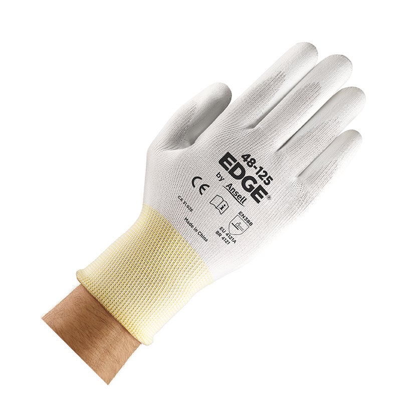 HANDSKE 48-125  STL .6 VIT WORKSAFE KRETS