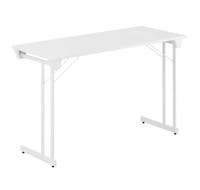 Kongress Style, 120x50cm, vit skiva, vitt stativ