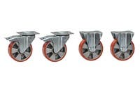 HJULSATS PU TILL TIPPCONT. 4st