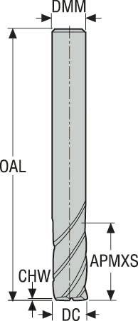 PINNFRÄS HM JS554 3MM 554030SZ4.0-SIRON-A