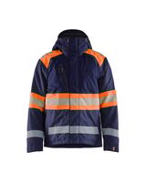 Vinterjacka Varsel Marinblå/Va rselorange 4XL
