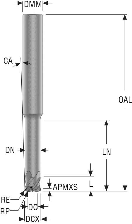 Pinnfräs JC898150G3HZ4A.0-M64