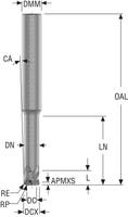 Pinnfräs JC898150G3HZ4A.0-M64