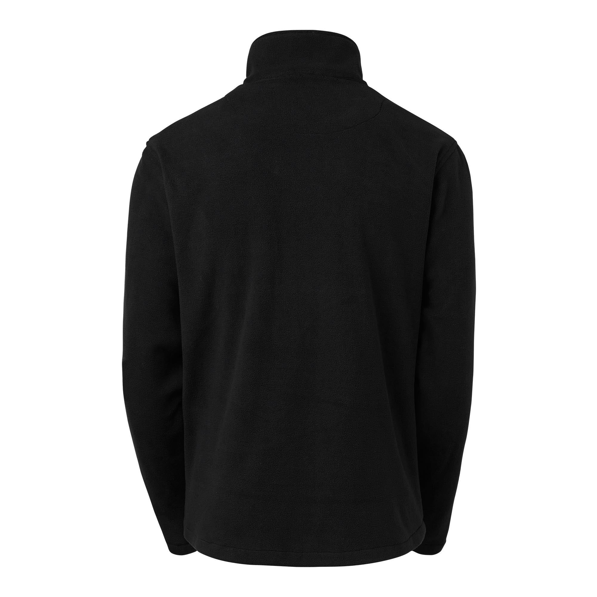 FLEECE ZIP AMES SVART S