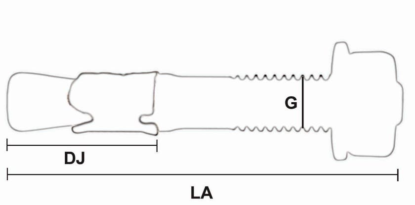 EXPANDERBULT M6X15/65 FZV
