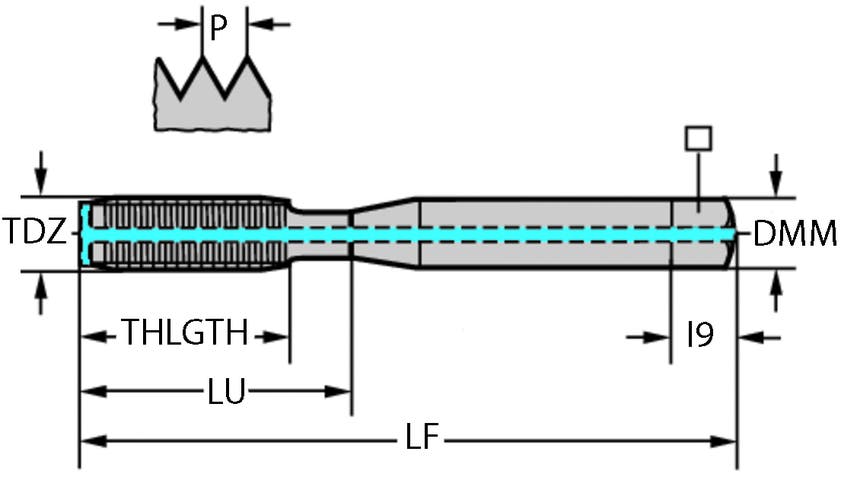 GÄNGTAPP TC420.UNF1/4-C2-WW60A Thread Formers, HSS-E, Supreme