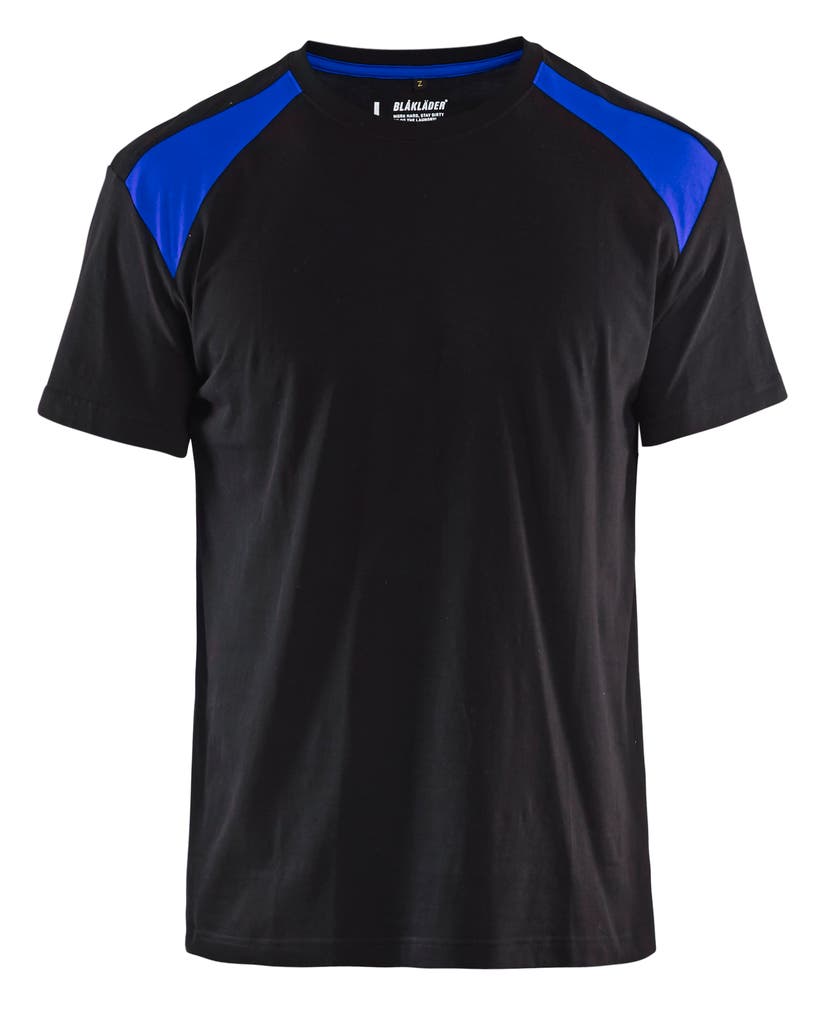T-SHIRT 33791042 SVART/BLÅ XXL