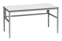 Arbetsbord LD 300 Laminat 2000 x800 mm Ljusgrå RAL 7035