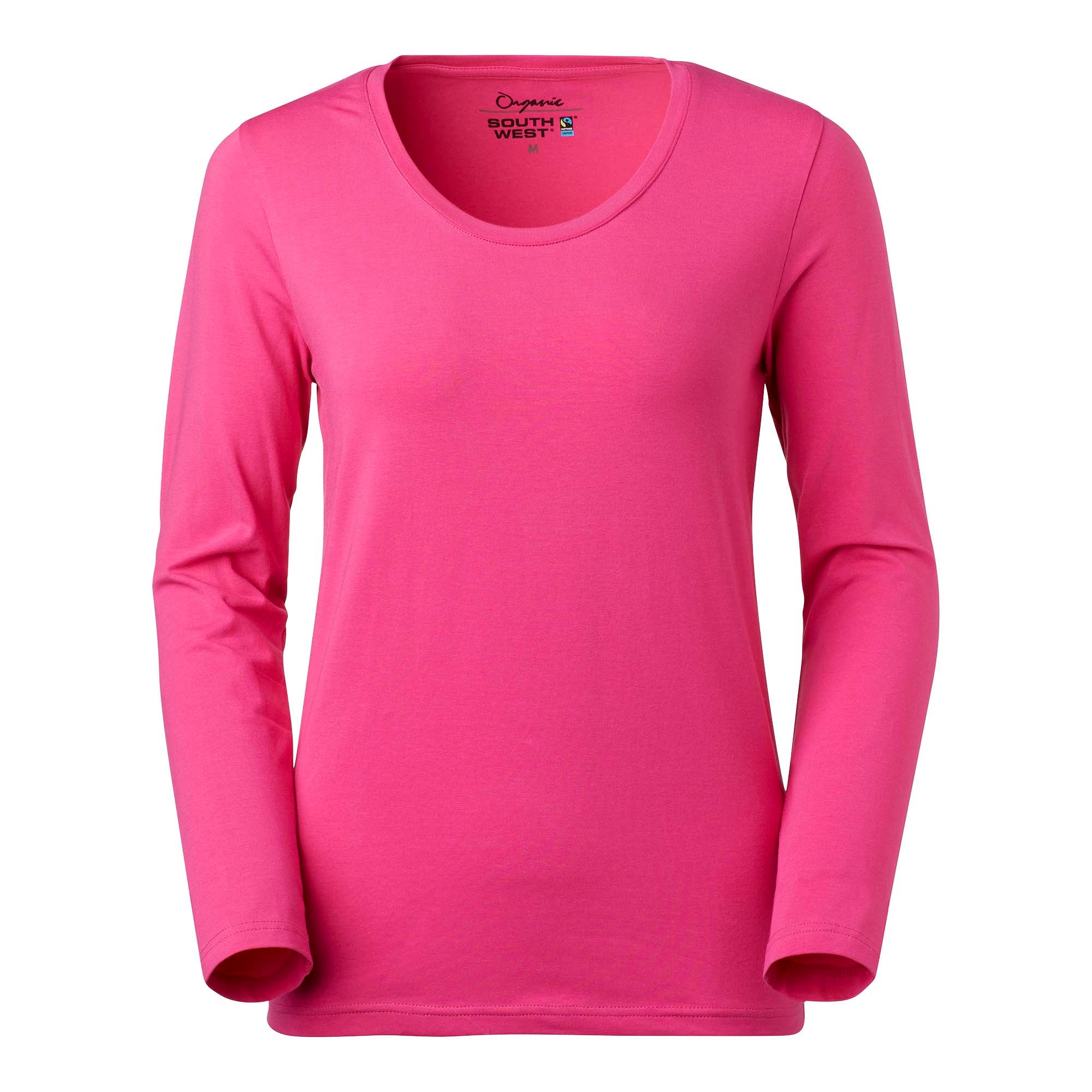 T-SHIRT LILY DAM RN LS CERISE STORLEK L