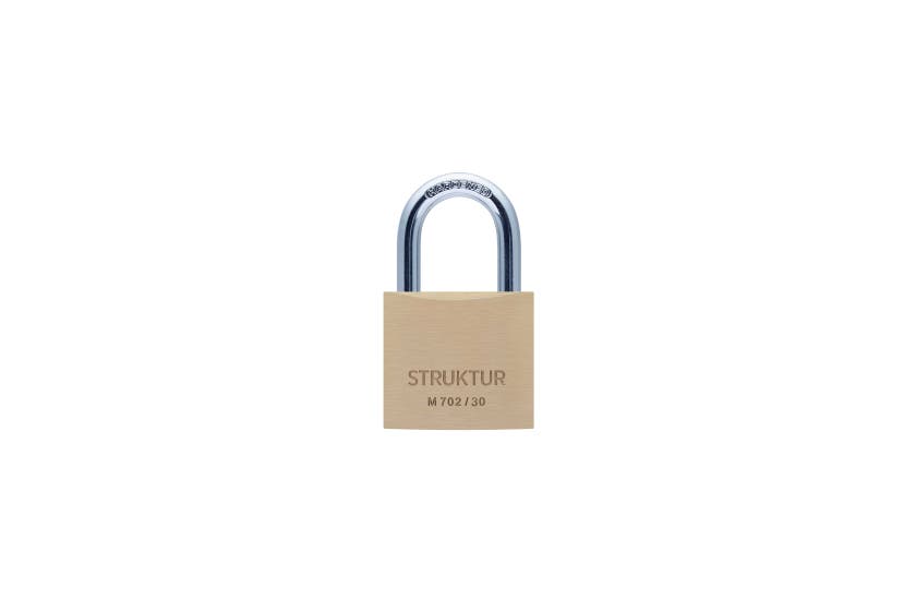 Hänglås struktur mässing m 702 /30 1 st