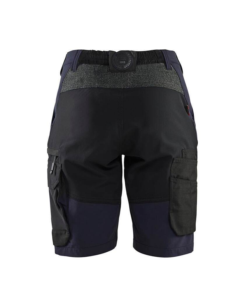 Serviceshorts 4-vägsstretch Da m Mörk marinblå/Svart C32