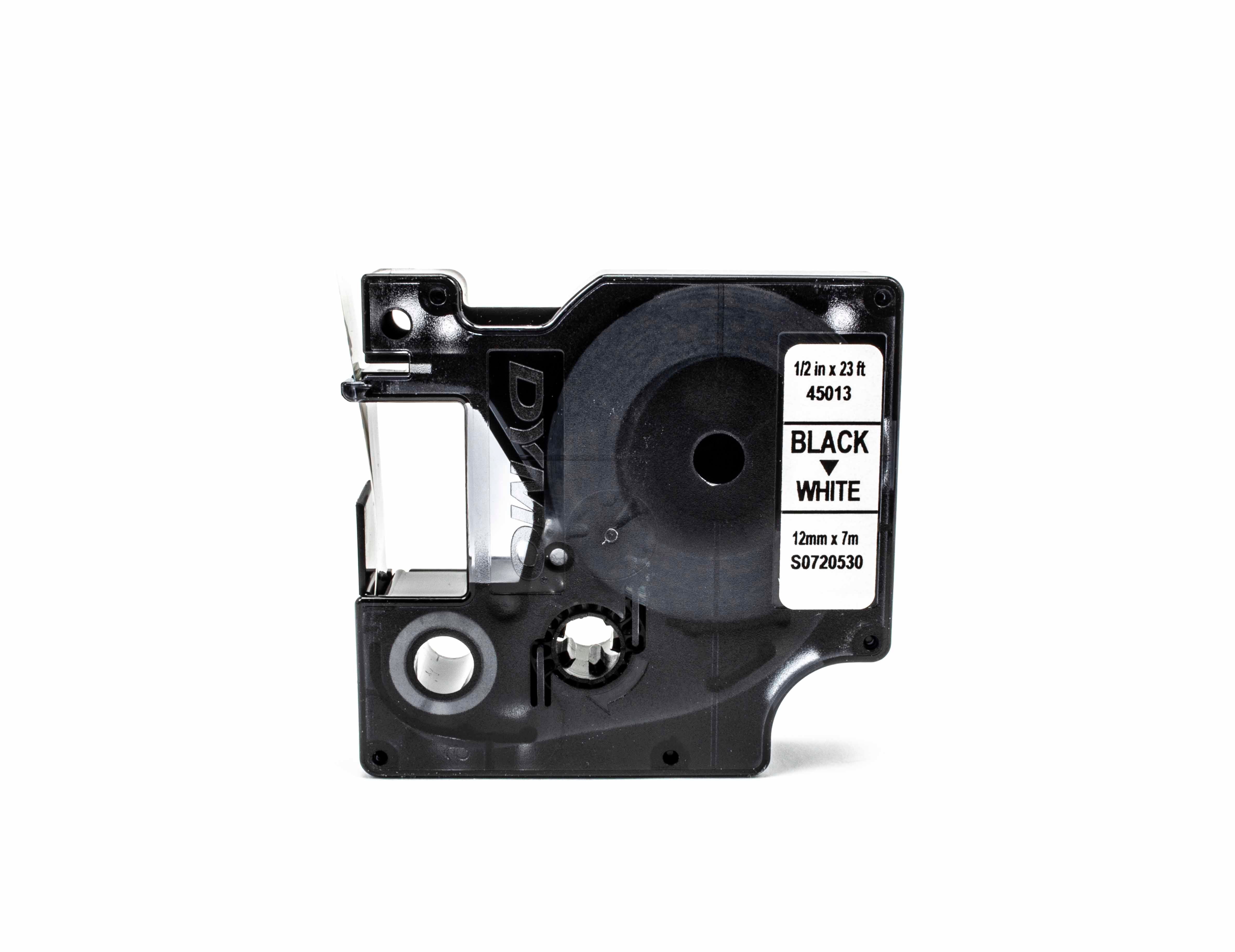 MÄRKBAND DYMO VIT/SVART 45013