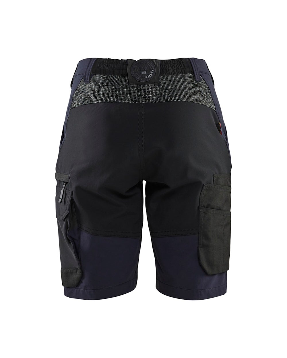SERVICESHORTS 4-VÄGSSTRETCH DAM MÖRKMARINBLÅ/SVART C34