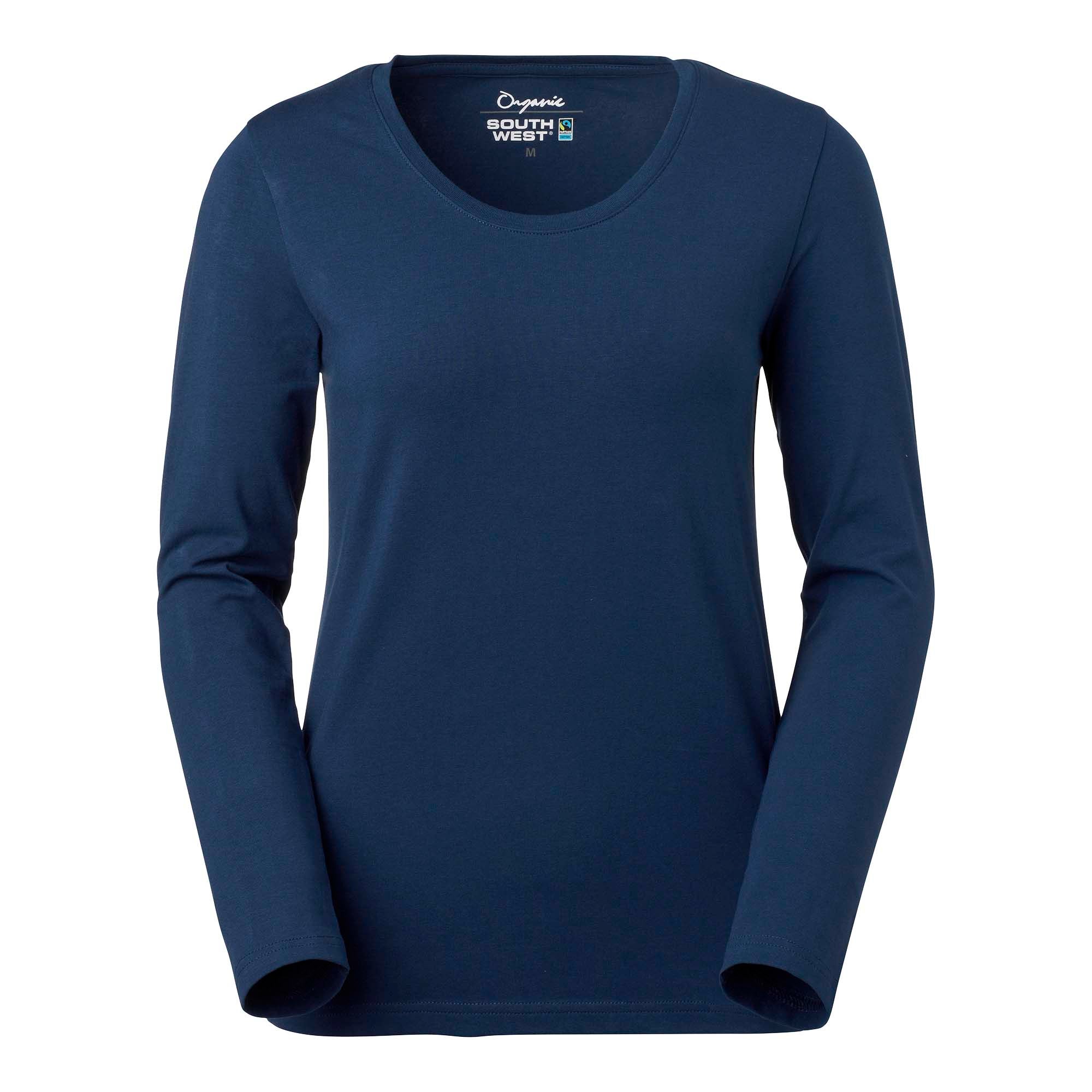 T-SHIRT LILY DAM RN LS INDIGO STORLEK XS