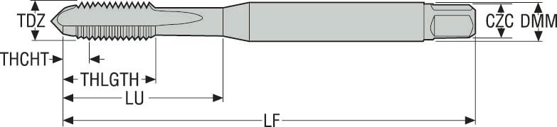 GÄNGTAPP MTS-M5X0.80ISO6HX-XC- K101