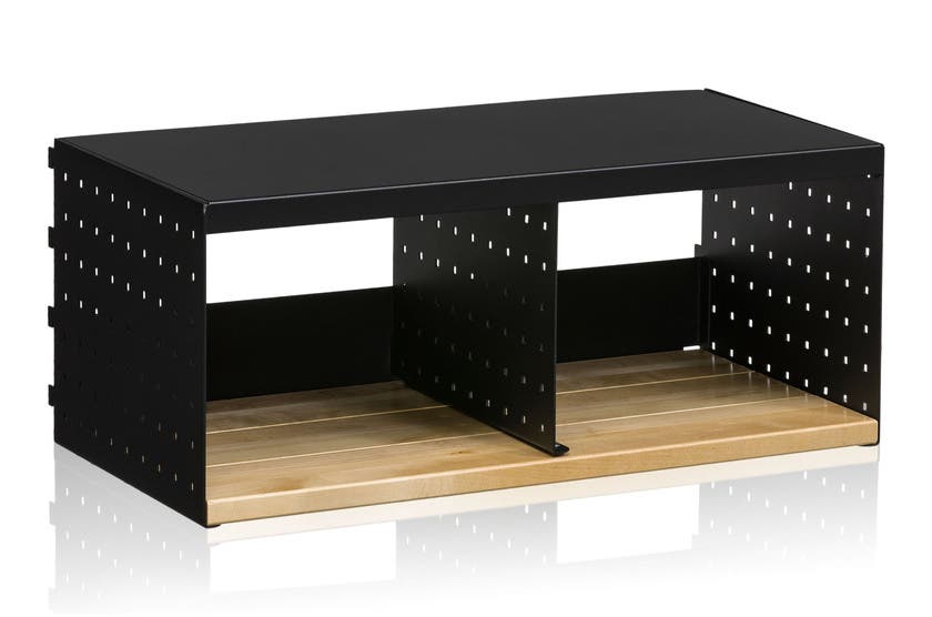 Klädfack 600 mm 2 Fack Svart