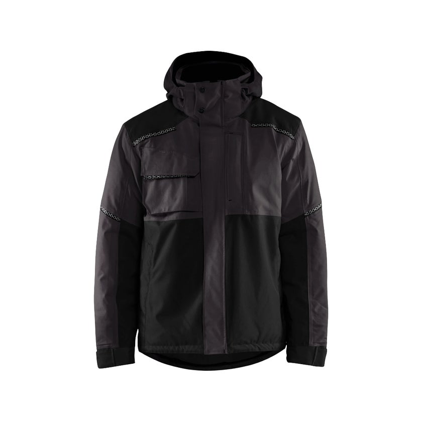 JACKA 48811987 MÖRKGRÅ/SVA 4XL