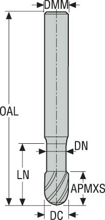 PINNFRÄS HM 660V060-DIAMOND