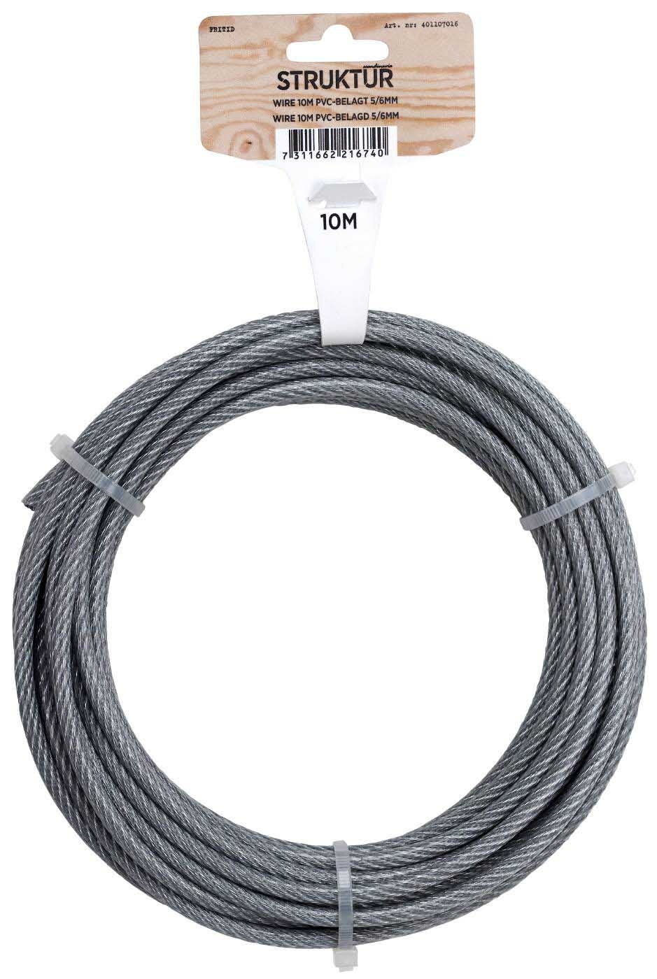 WIRE FZ/PVC 10M Ø5/6MM