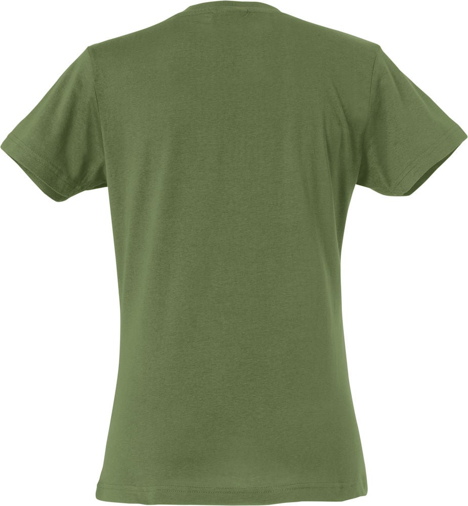 BASIC-T DAM MILITÄRGRÖN XL