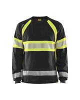 T-SHIRT 35101030 SVART/GUL L