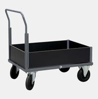 PLATTFORMSVAGN TRÄSARG LÅG 120 0X800 GRÅ