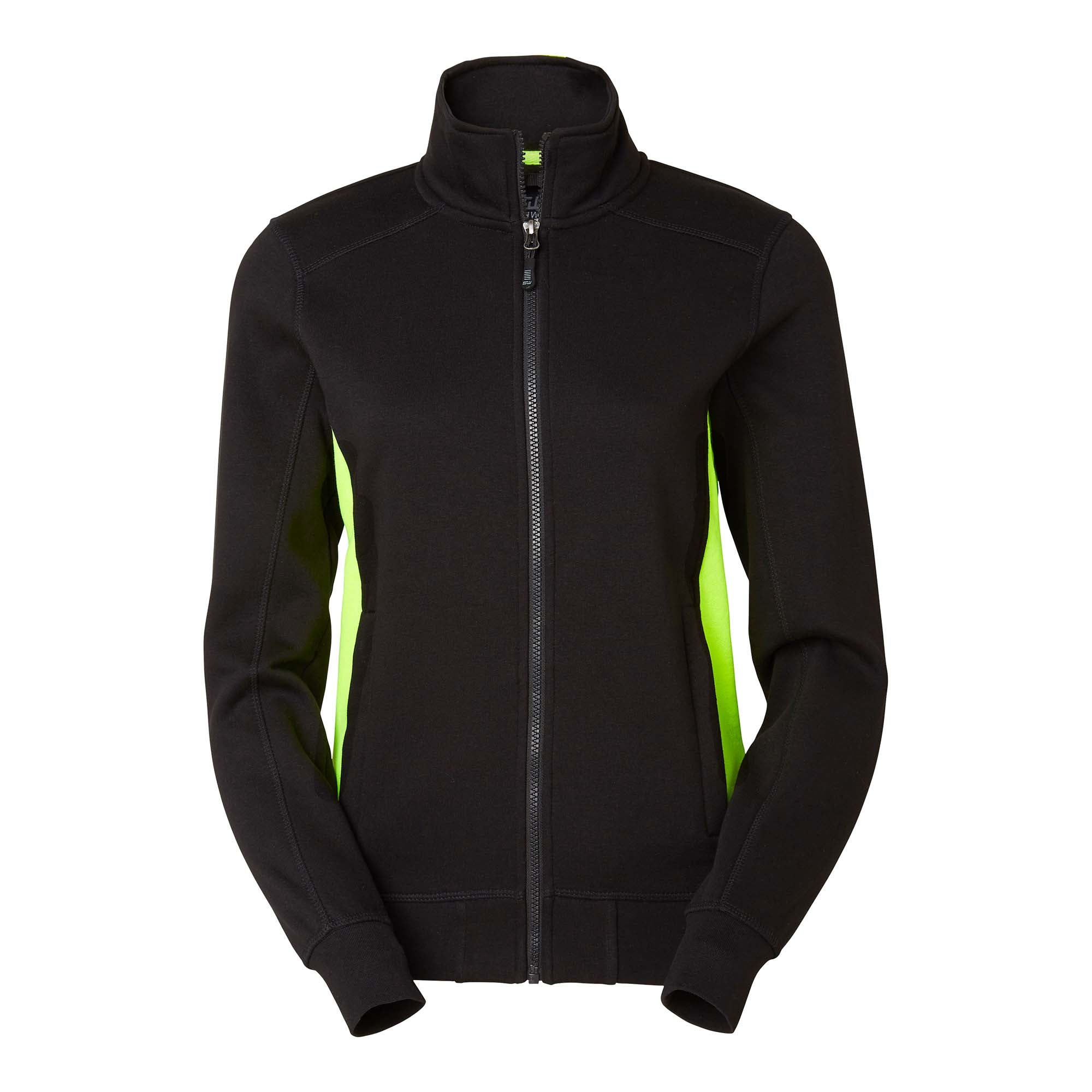 LUCY ZIP COLLAR SVART/GUL L
