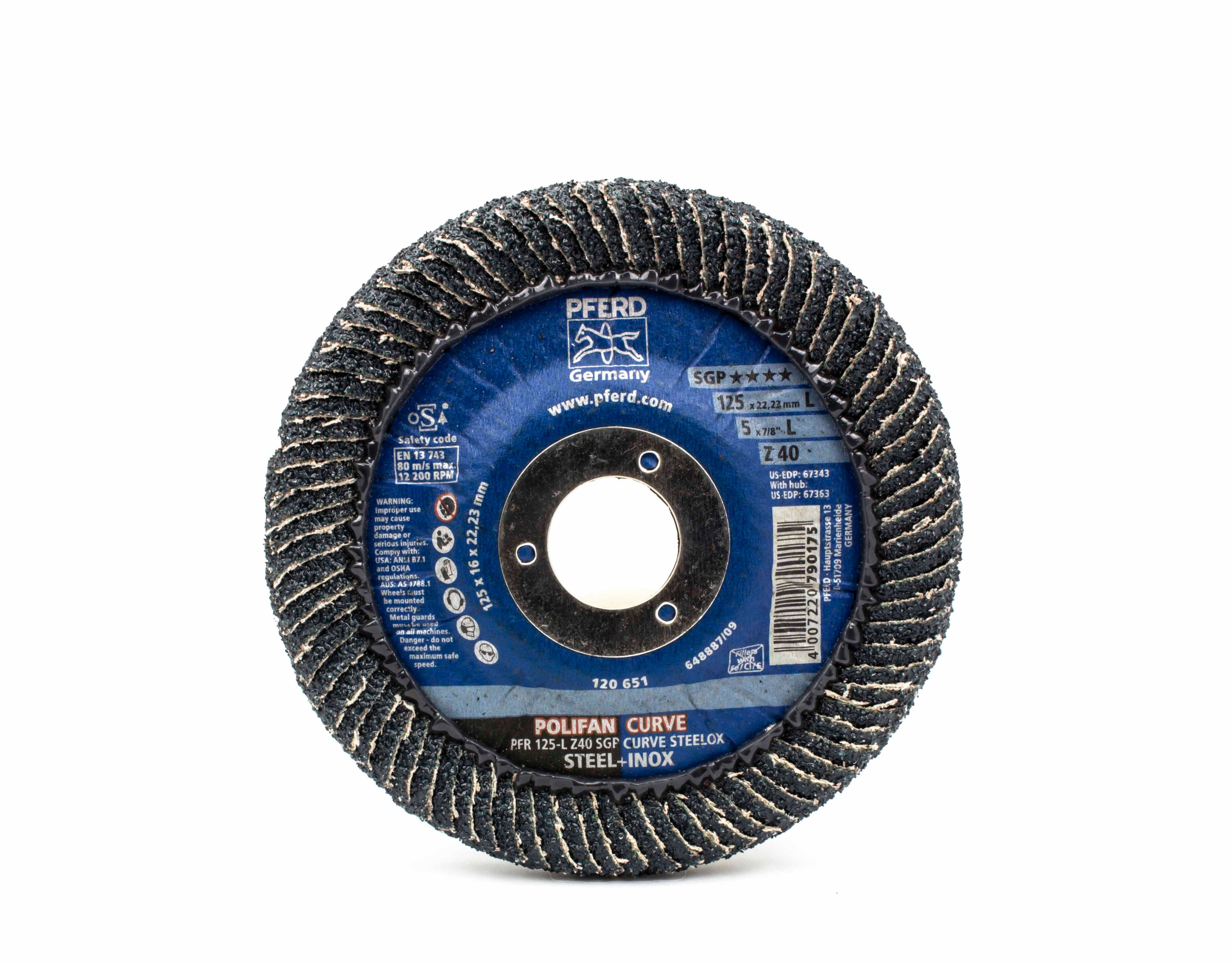 LAMELLRONDELL 125MM Z40 SGP- CURVE L POFILAN