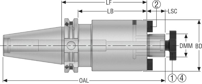 HÅLLARE DIN50ADB-SM22-035-L1