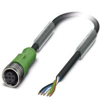 KABEL M12 10M HONA RAK 5-POL SAC-5P-10,0-PUR/M12FS
