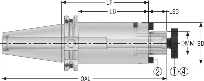HÅLLARE DIN40ADB-SM40-060-F3L1