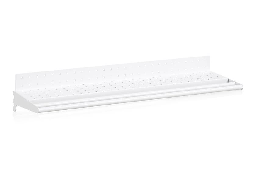 Hyllplan Perforerad inklusive Klädstång 900 mm Vit