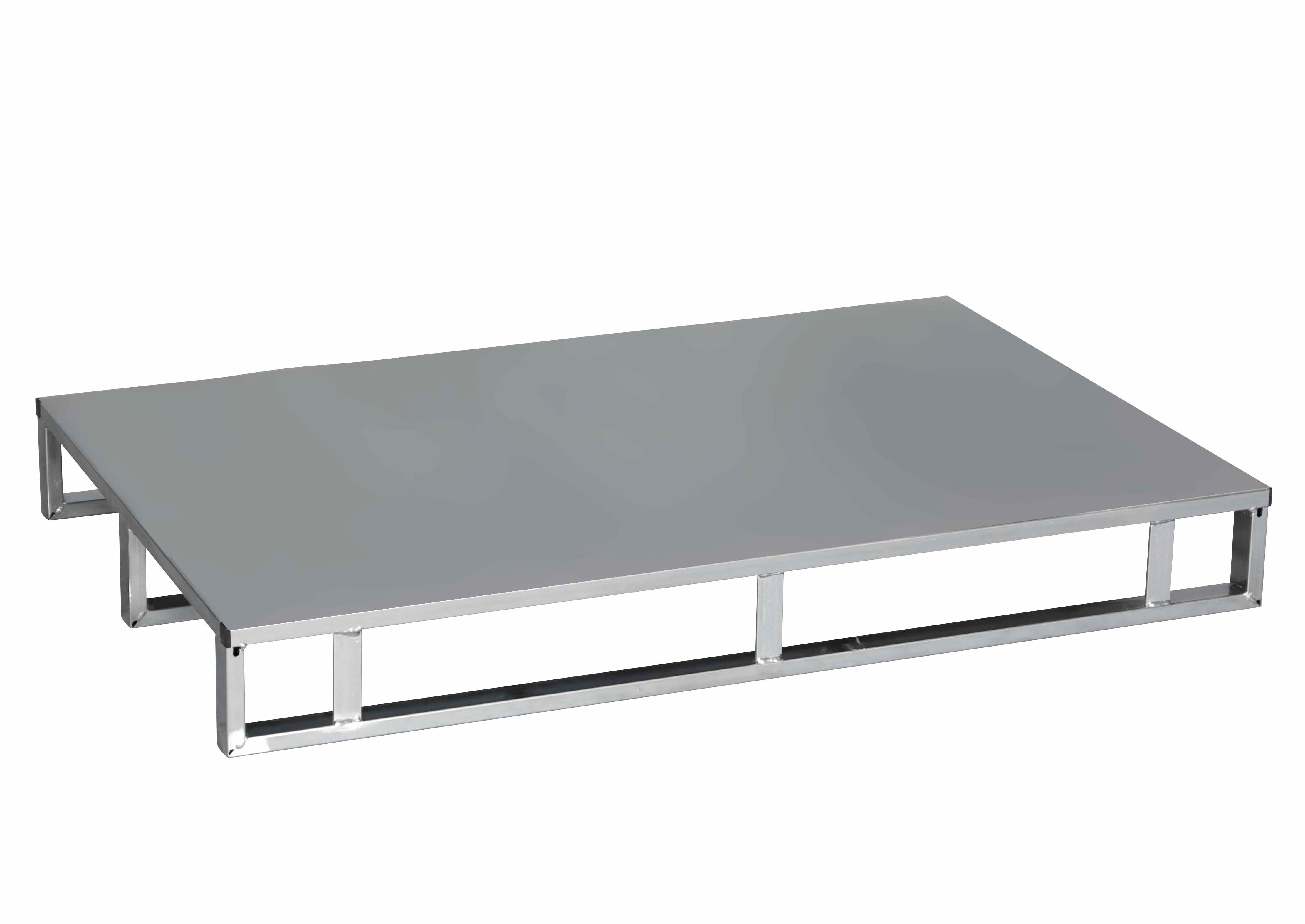 STÅLPALL MED PLÅTDÄCK 145 MM ELFÖRZINKAD