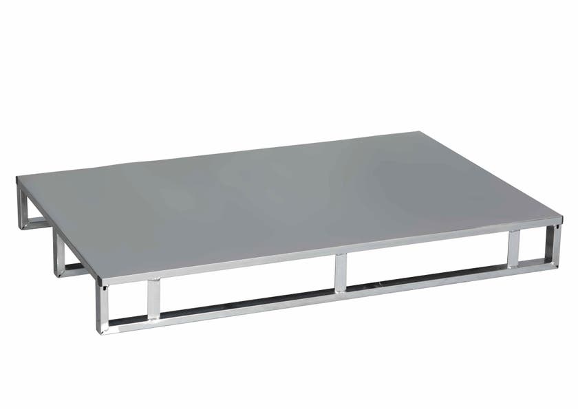 STÅLPALL MED PLÅTDÄCK 145 MM ELFÖRZINKAD