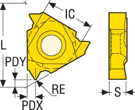 GÄNGSKÄR 16NR11.5NPT CP500