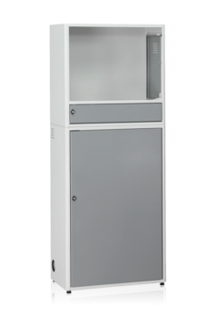 DATORSKÅP KOMPLETT GRÅ