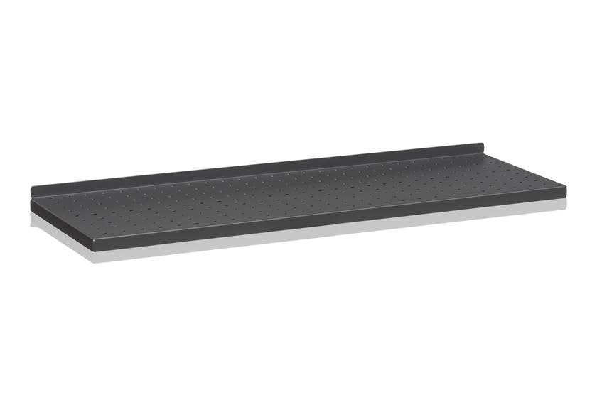 Plåthyllplan Perforerad 900x30 0 mm Grå