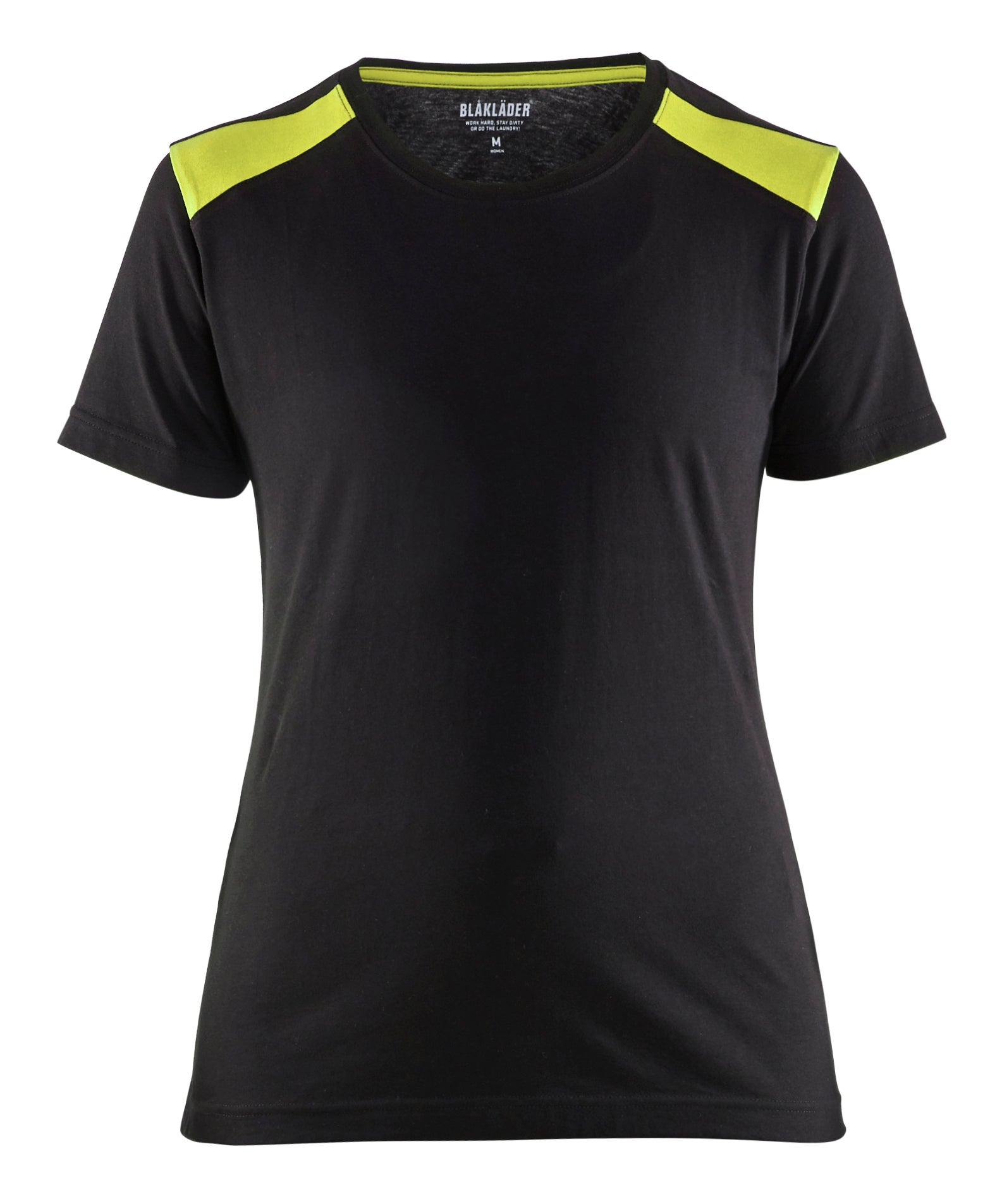 T-SHIRT 34791042 SVART/GUL XS