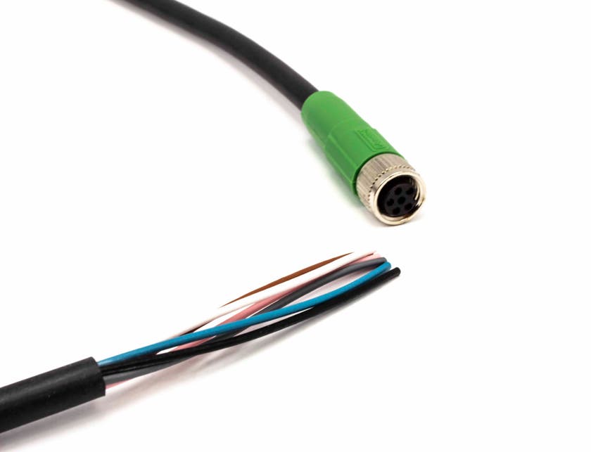 KABEL L=5m, M8 6P PUR RAK