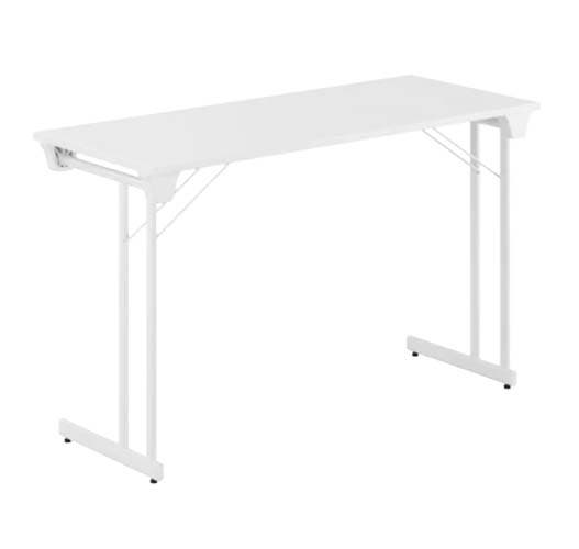 Kongress Style, 120x50cm, vit skiva, vitt stativ