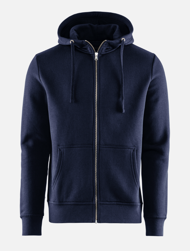 Alfie Zip Hood Navy 4XL