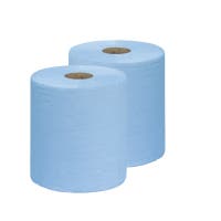 TORKPAPPER SOFT 2-LGR BLÅ 38x26CM, 2RL/FRP, 500ARK/RL