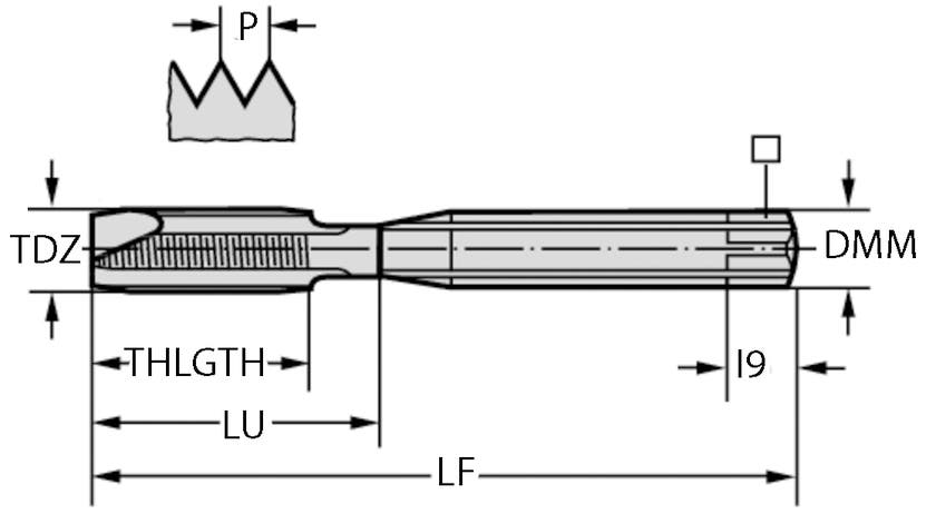 GÄNGTAPP 8121006-M8X1