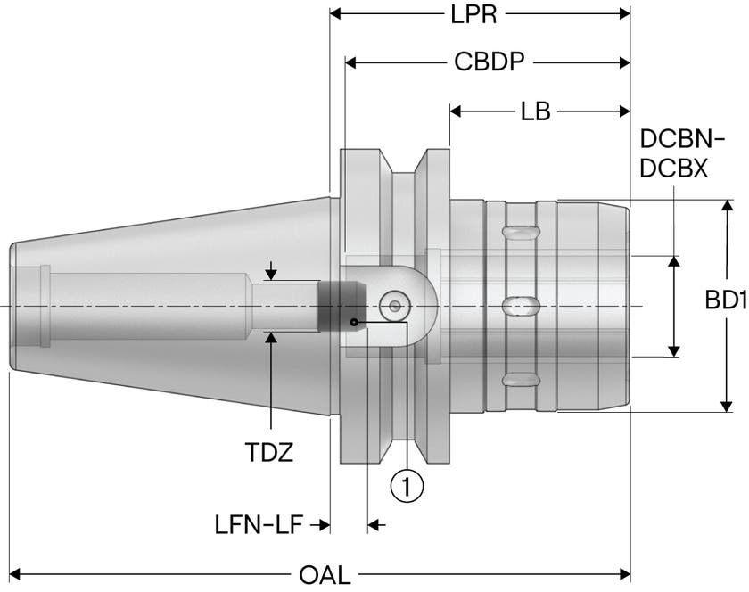 HÅLLARE BT40AD-PMC20-065